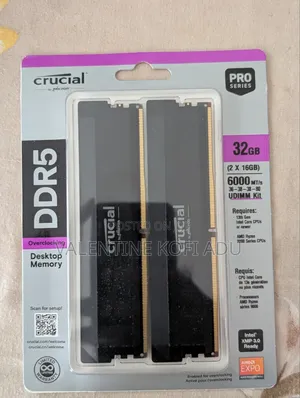 Crucial Pro Overclocking 32gb (2 X 16gb) Ddr5-6000 Pc5-48000 Cl36 Dual
