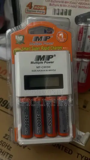 High Capacity Rechargeable Aa Battery and Charger