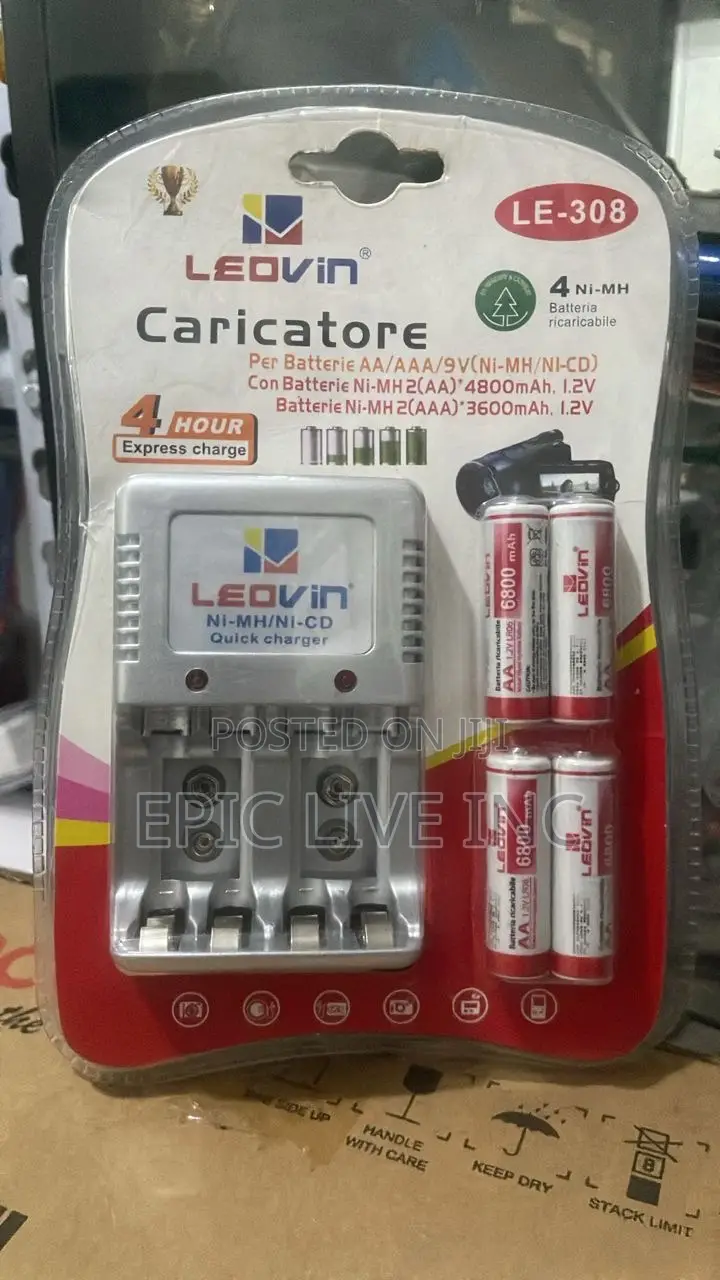 High Capacity Rechargeable Aa Battery and Charger