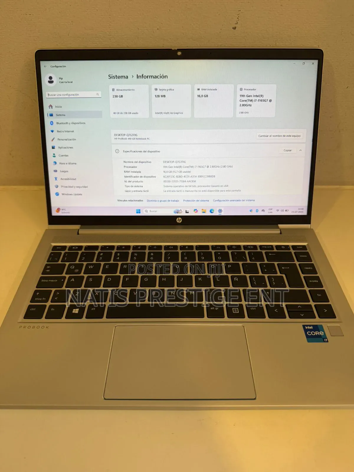 Laptop HP EliteBook 840 G5 8GB Intel Core i5 SSD 256GB