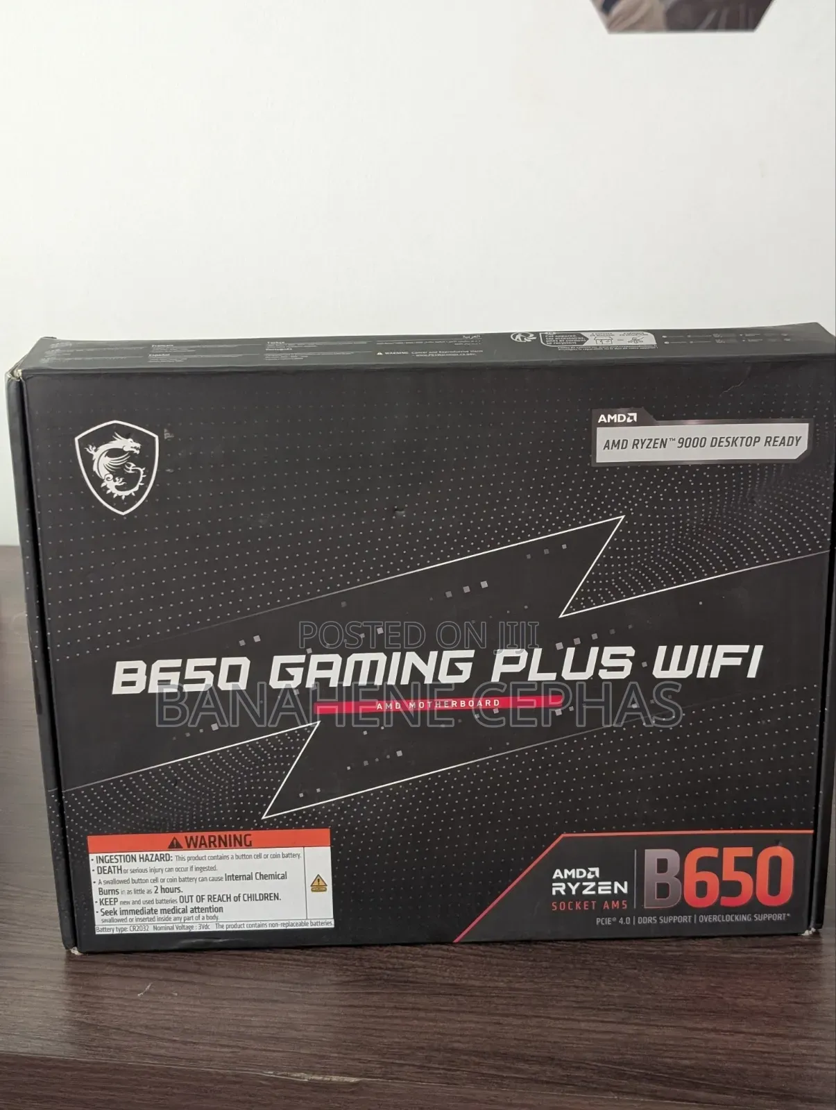 B650 Gaming Plus Wifi Msi Atx Motherboard + Ryzen 7 7700x Cpu