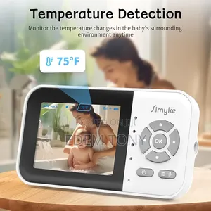 Simyke Upgrade Video Baby Monitor With Camera,1200ft Long Range