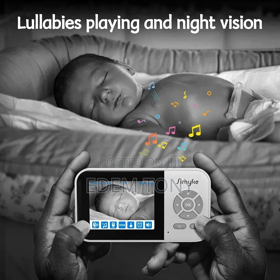 Simyke Upgrade Video Baby Monitor With Camera,1200ft Long Range