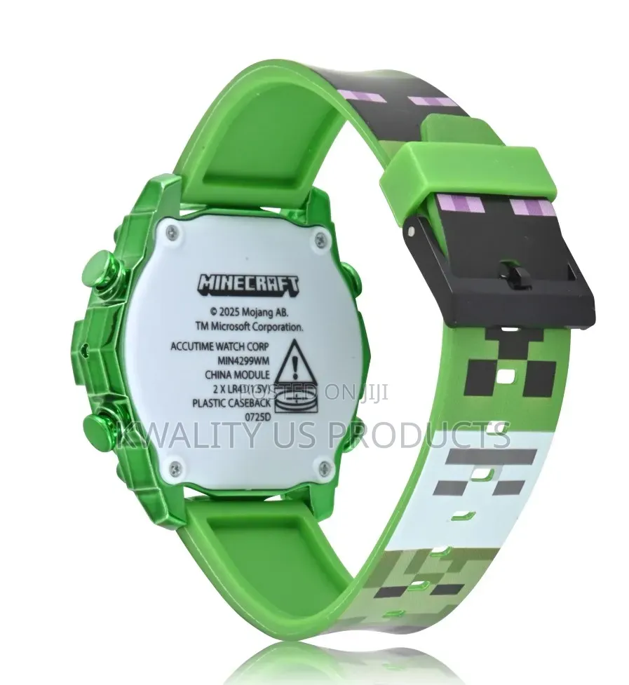 Minecraft Creeper Kids Unisex LCD Flashing Watch