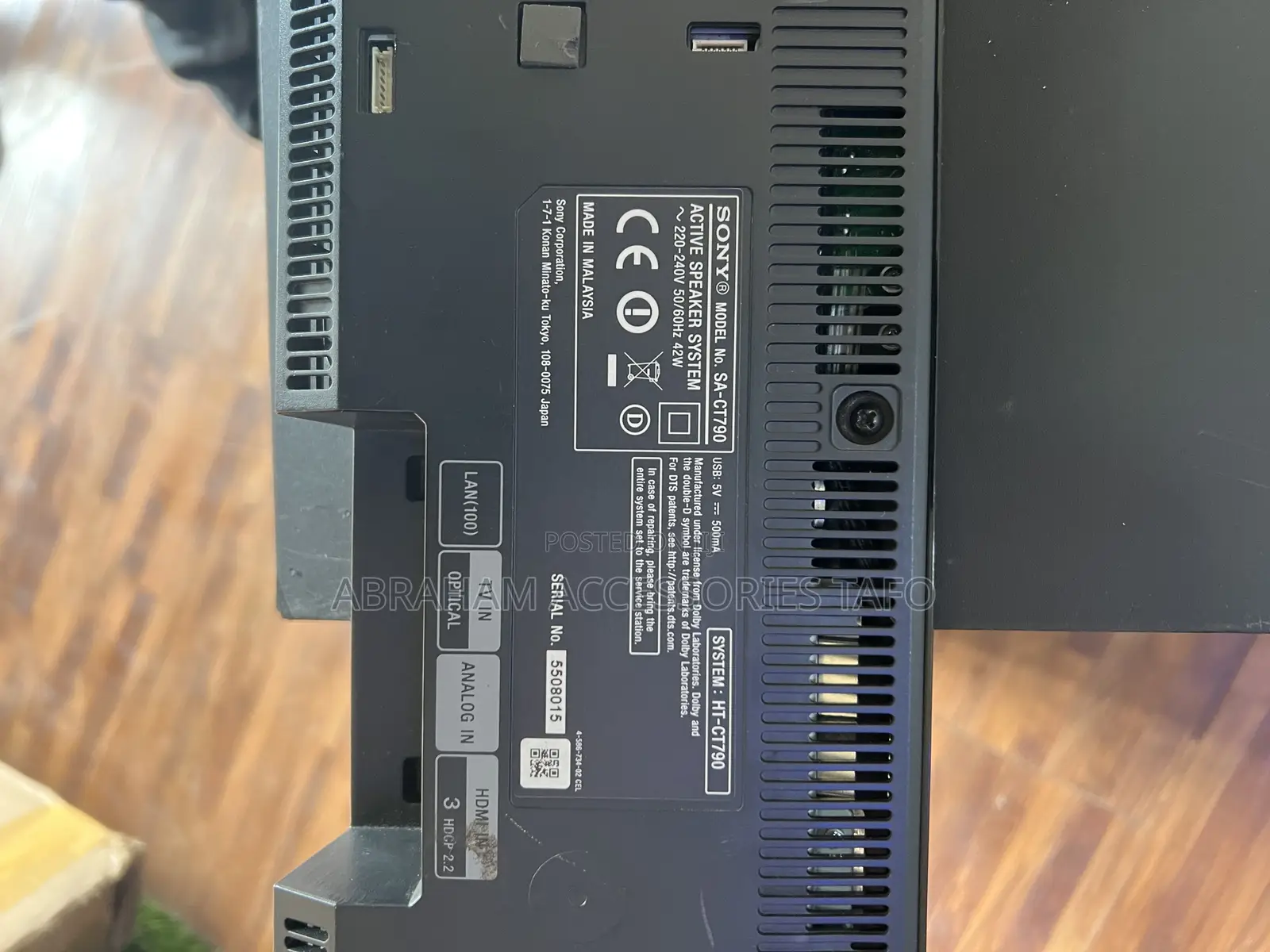 Sony Sa-Ct790
