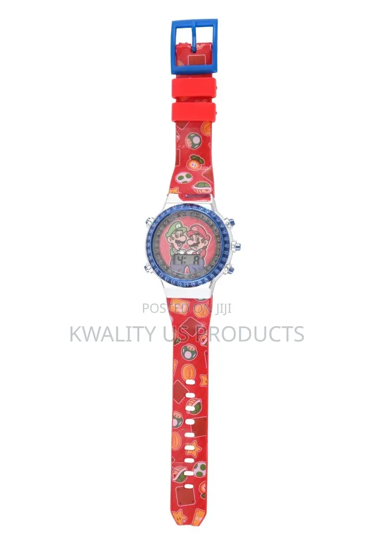Super Mario Kids Unisex LCD Flashing Watch
