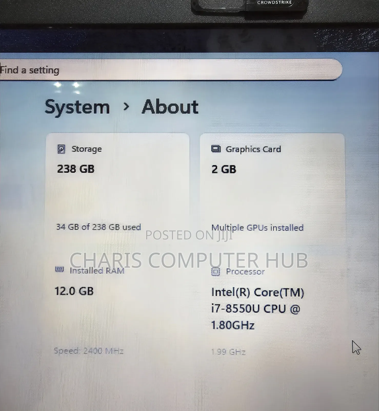 Laptop Acer Aspire 5 12GB Intel Core i7 SSD 256GB