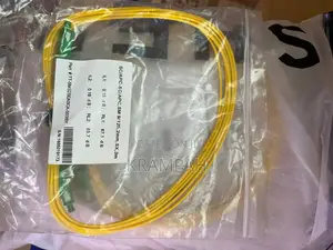 3-Meter Yellow Fiber Optic Patch Cord With Sc/Apc Connectors