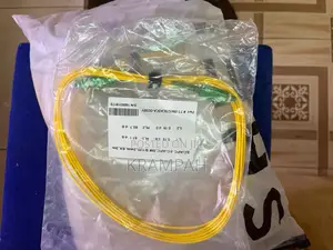3-Meter Yellow Fiber Optic Patch Cord With Sc/Apc Connectors