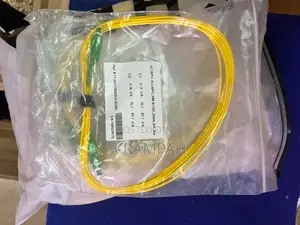 3-Meter Yellow Fiber Optic Patch Cord With Sc/Apc Connectors