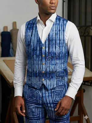 Original Ankara Vest and Down