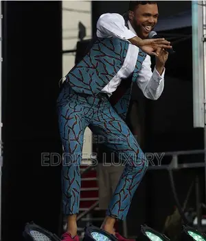 Rare African Print Men’S Vest and Trousers