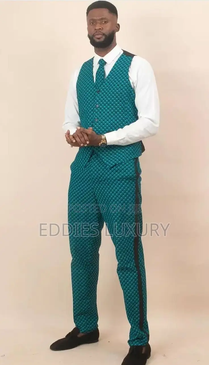 Uncommon Ankara Men’S Vest and Trousers