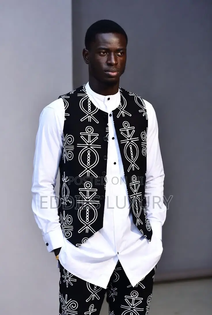Uncommon Ankara Men’S Vest and Trousers