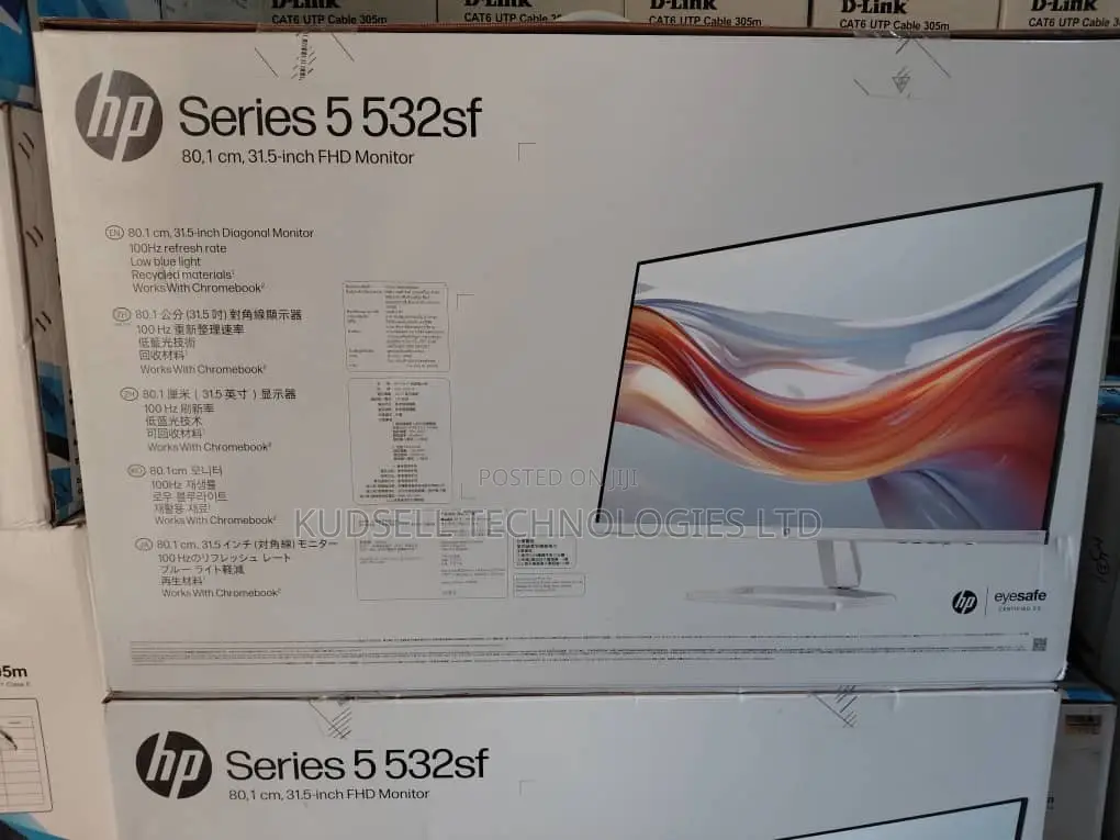 Hp 532sf Monitor 31.5 Inches FHD LCD Va 100hz 7ms Black