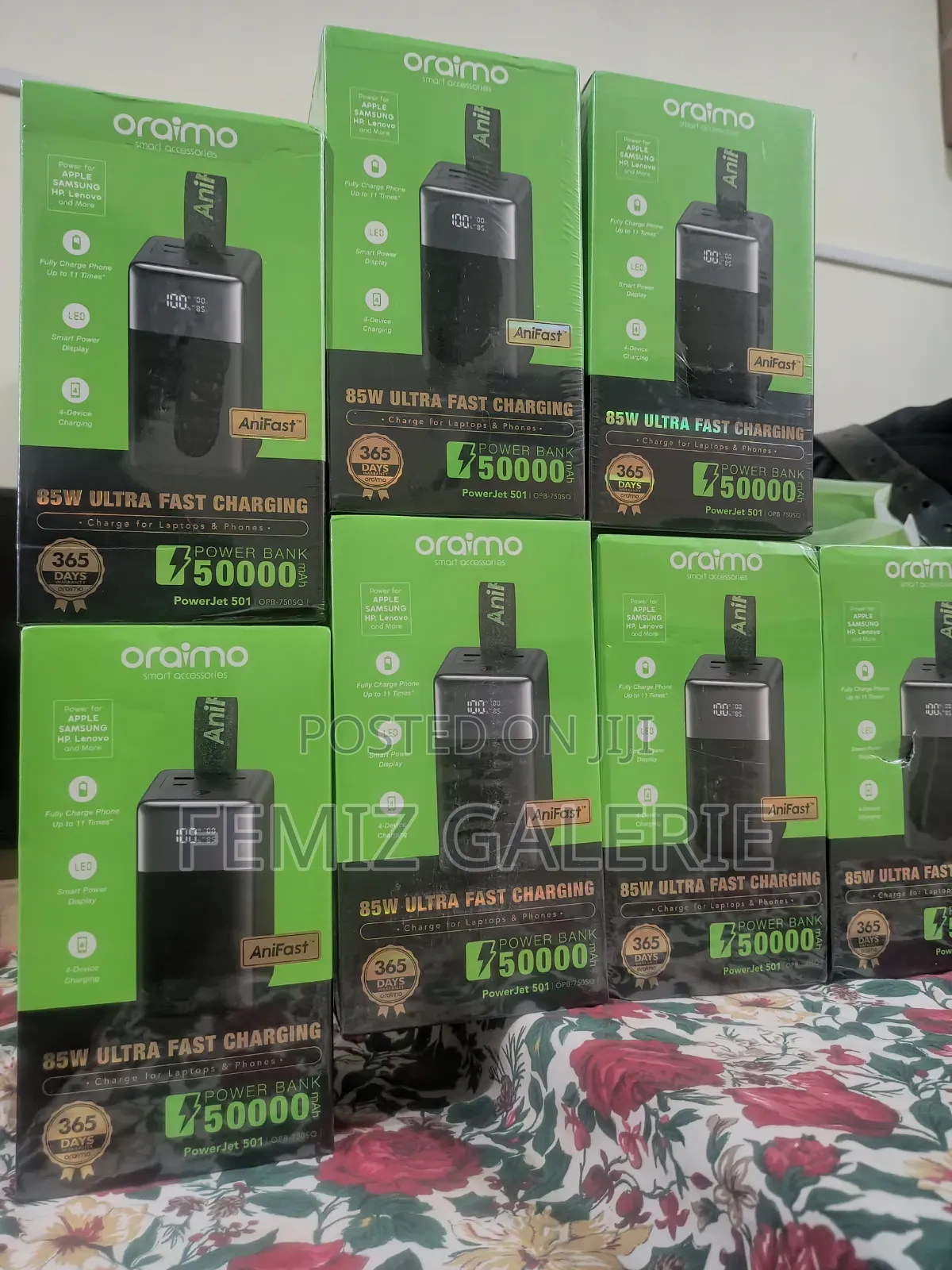 Oraimo Powerjet 501 50000mah 85w Fast Charging Power Bank