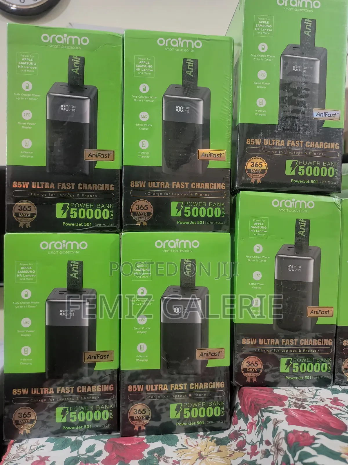 Oraimo Powerjet 501 50000mah 85w Fast Charging Power Bank