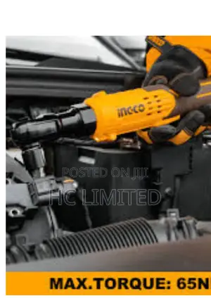 Ingco 20v Cordless Ratchet Wrench 65nm Battery Charger- Cdrli