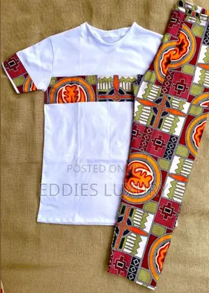 Distinctive Ankara T- Shirt and Down