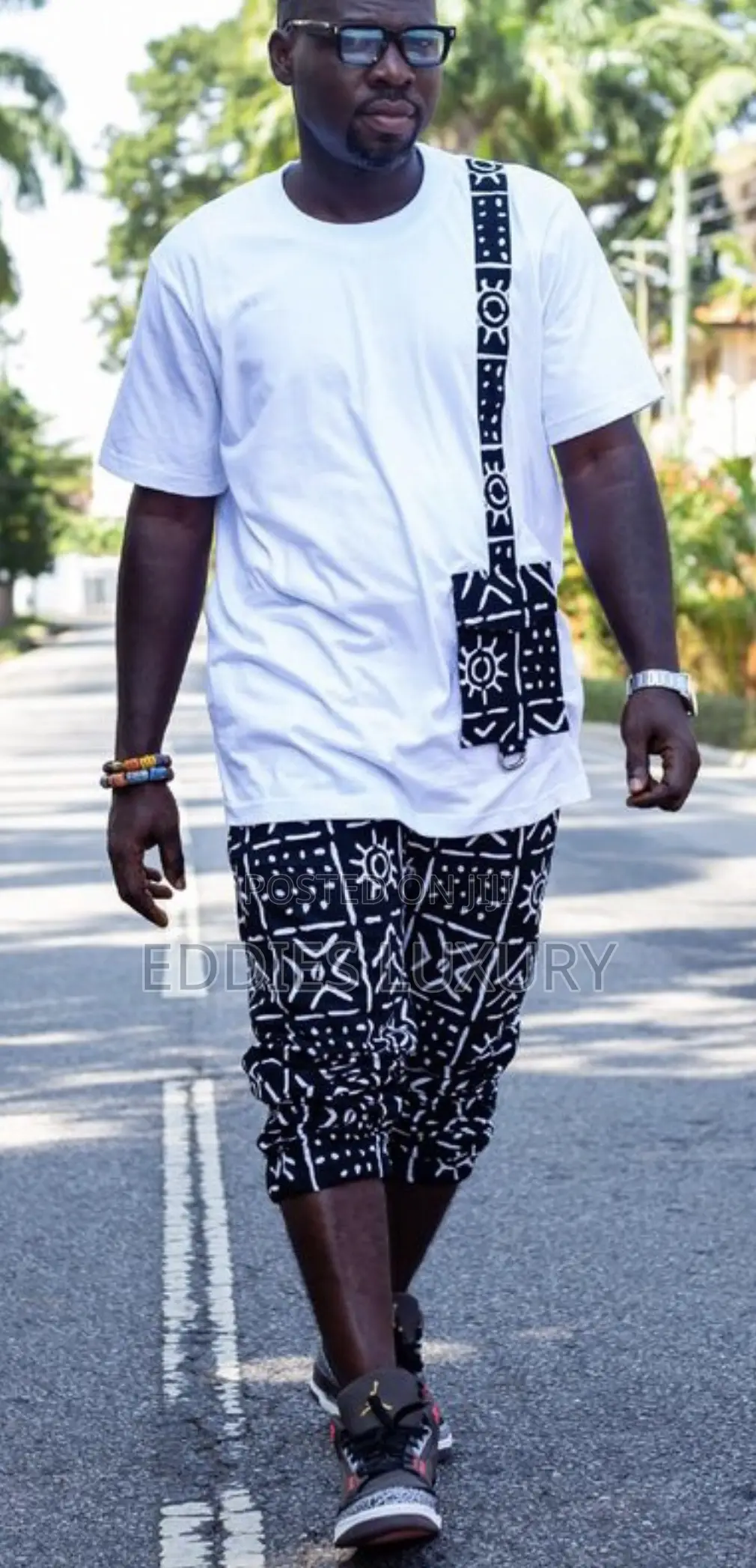 Distinctive Ankara T- Shirt and Down