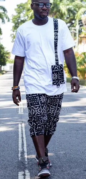 Distinctive Ankara T- Shirt and Down