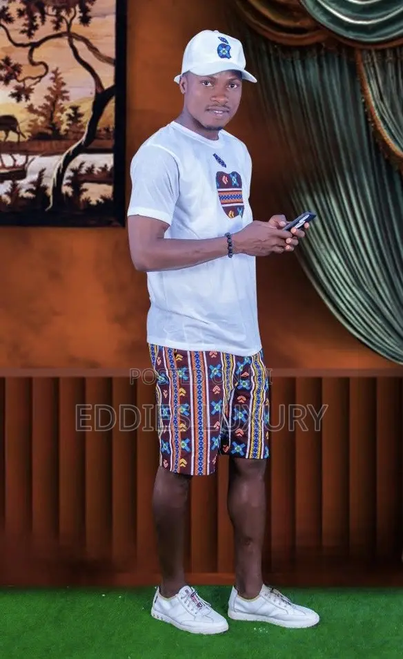 Original African Print Men’S T- Shirt and Down
