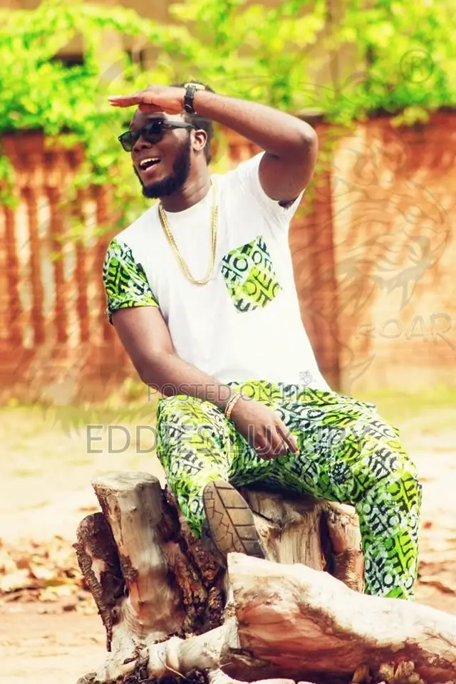 One-of-a-Kind Ankara T- Shirt and Down