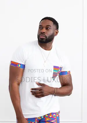 Remarkable African Print T- Shirt and Down