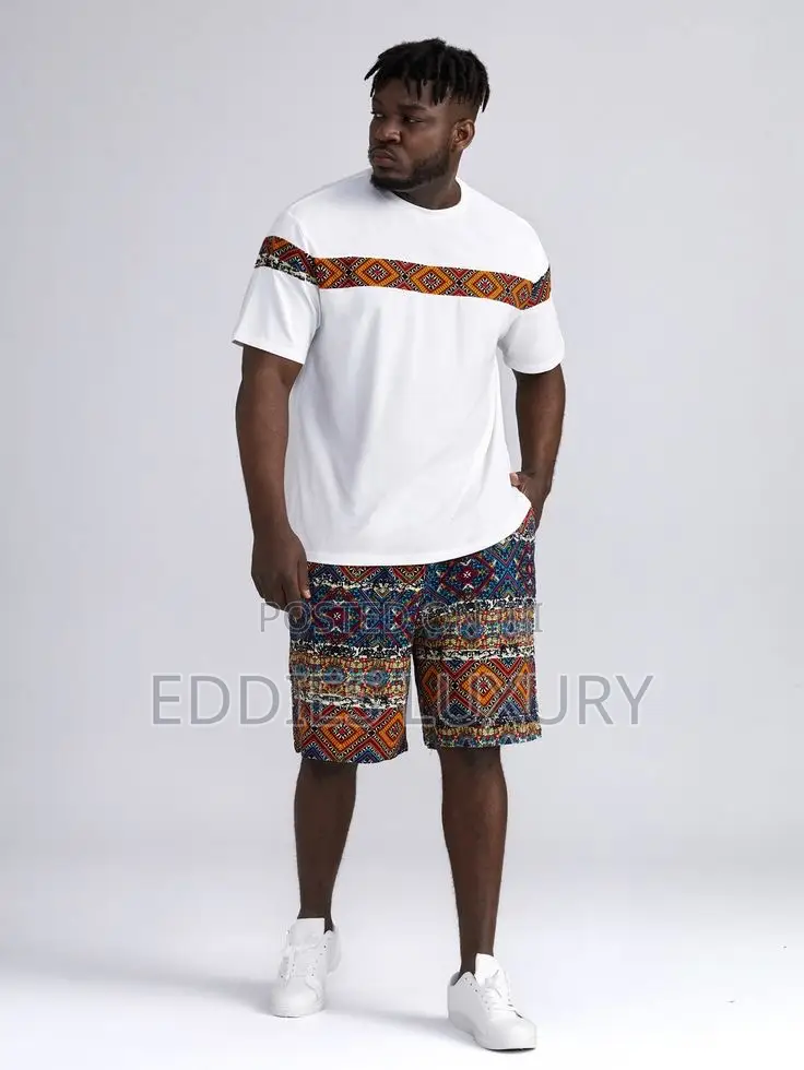 Singular Ankara T- Shirt and Down