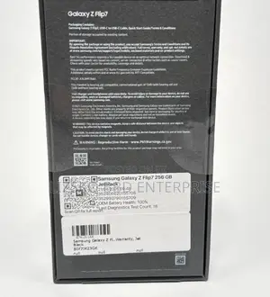 New Samsung Galaxy Z Flip7 256 GB Black