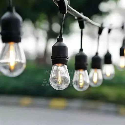 10m Waterproof Outdoor Garden Decor Warm With Ball String Light Bulb