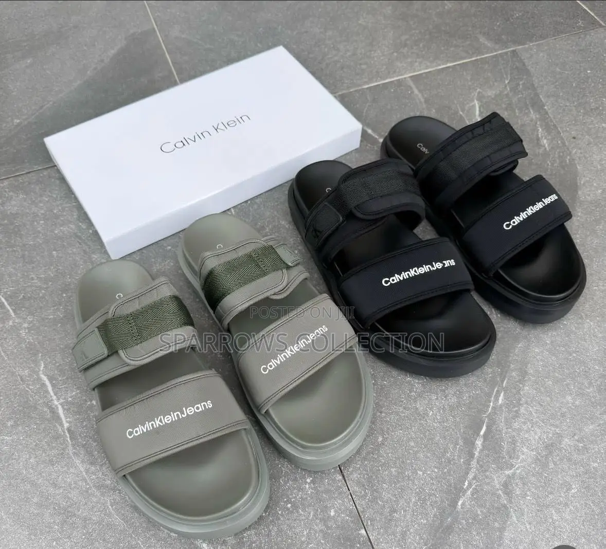 Calvin Klein Jeans Men's Sandals in Black