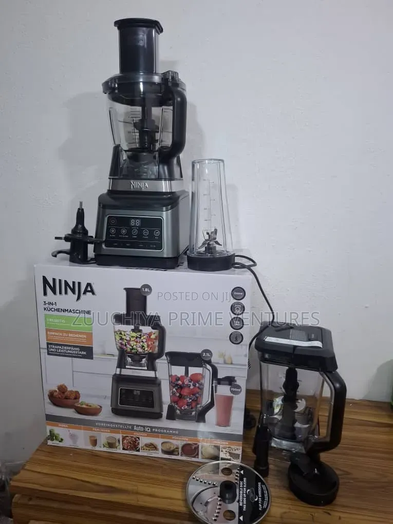 3-in-1 Ninja Auto-Iq Blender/Food Processor/S-Jug From Germany 