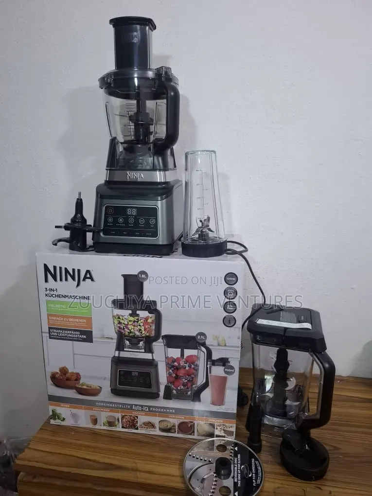 3-in-1 Ninja Auto-Iq Blender/Food Processor/S-Jug From Germany 