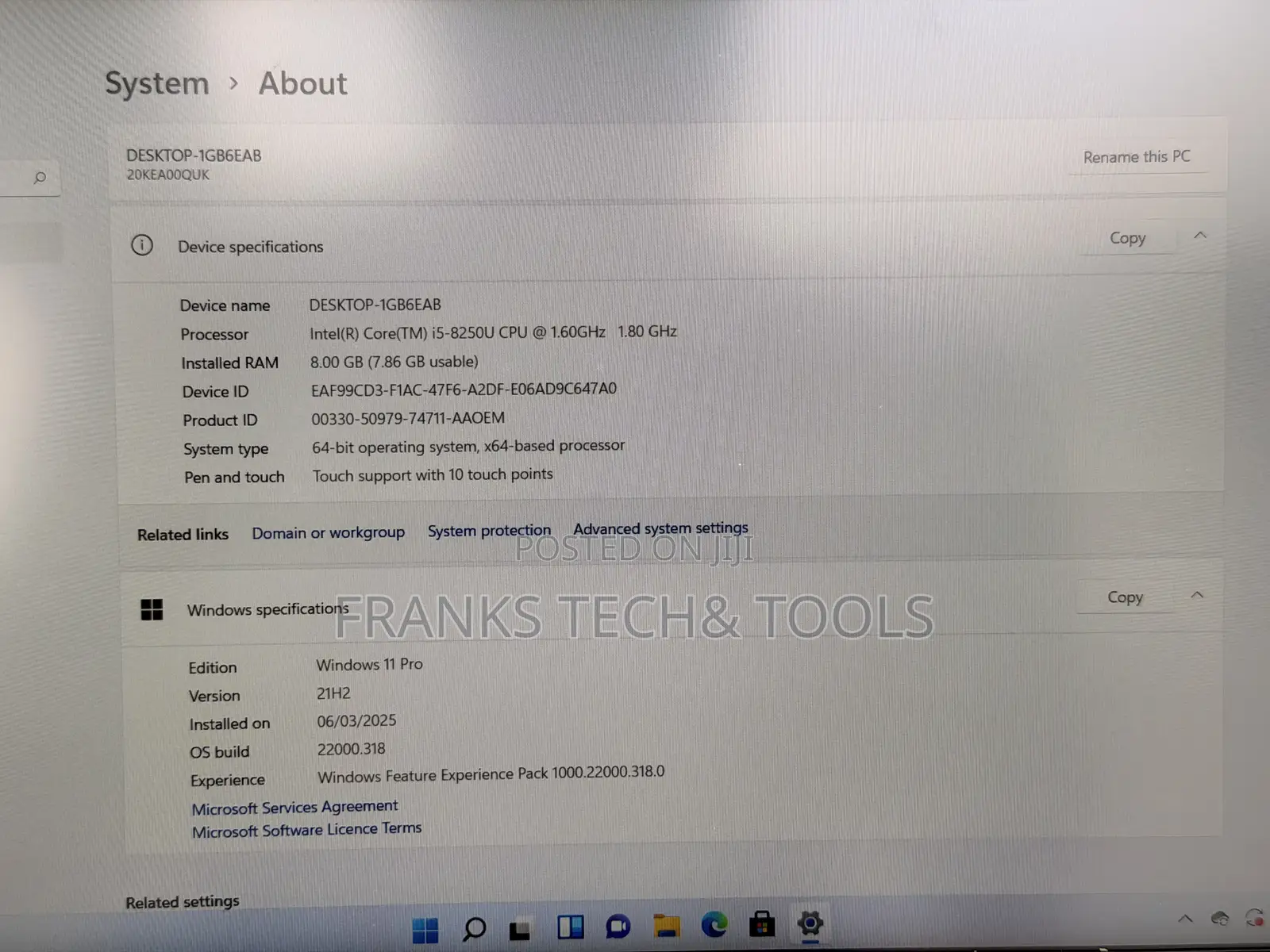 Laptop Lenovo ThinkPad X280 8GB Intel Core i5 SSD 256GB