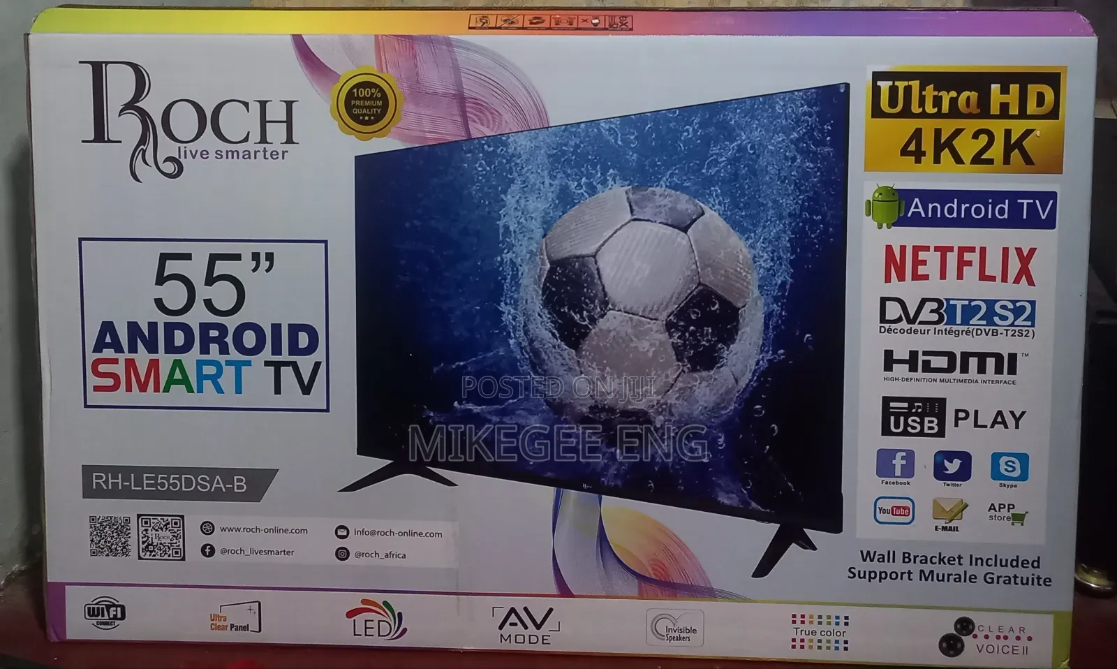 Roch Ultra Hd 55inch Smart Android Tv