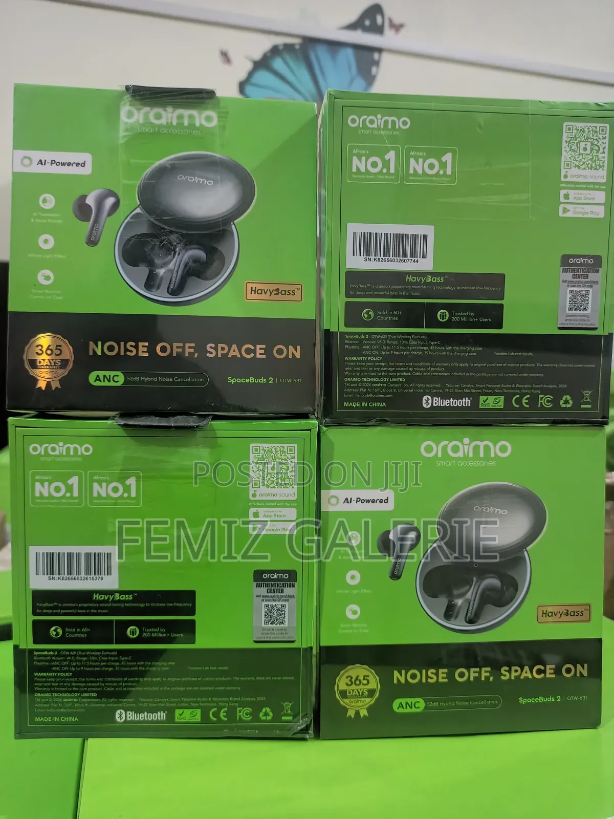 Oraimo Spacebuds 2 Ai Smart 45hrs Playtime True Wireless Earbuds