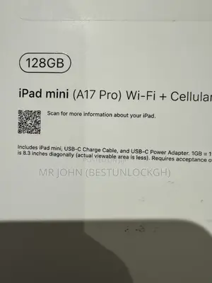 New Apple iPad mini (2024) 128 GB Gray