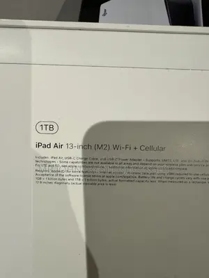 New Apple iPad Air 13 (2024) 1 TB Gray