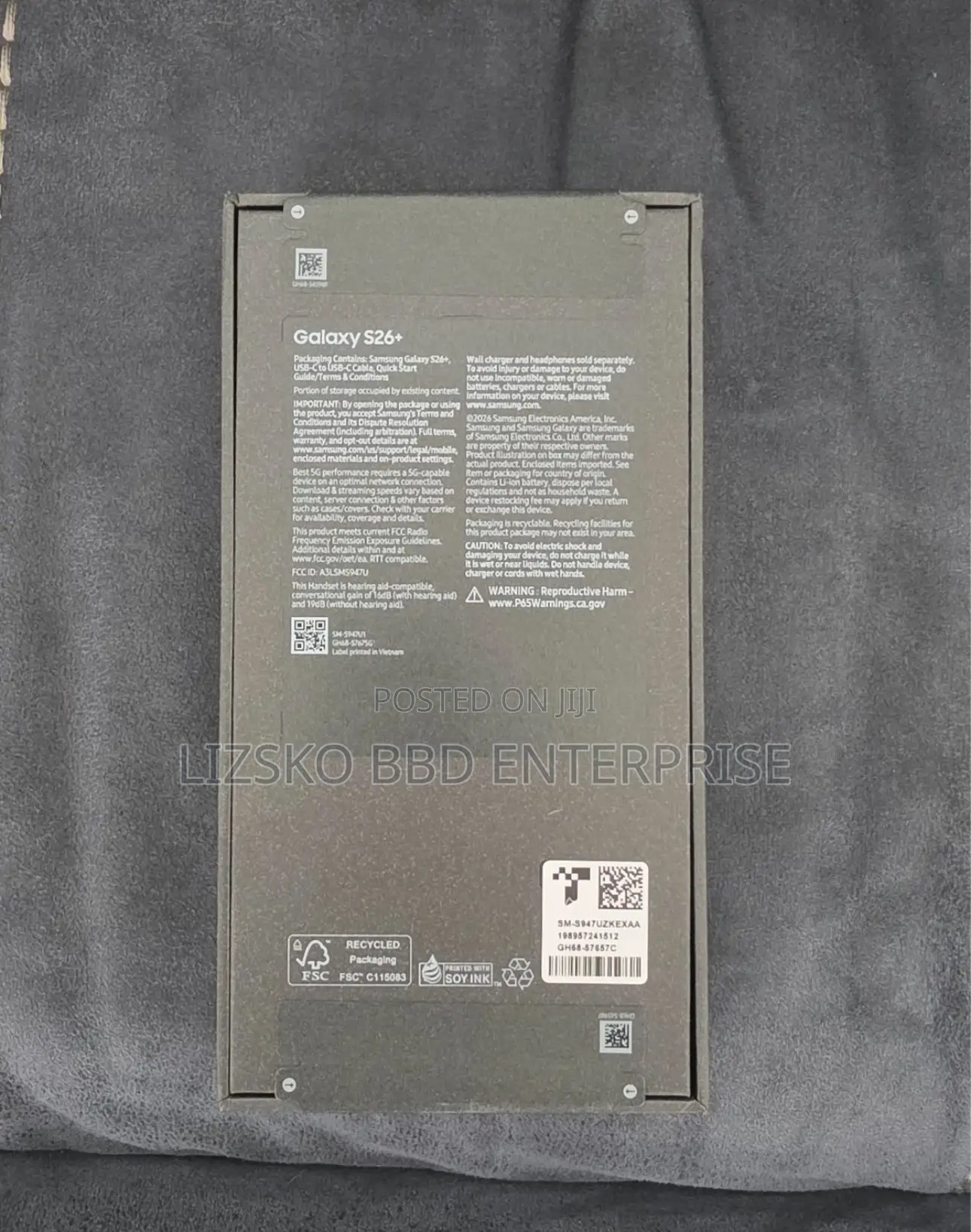 New Samsung Galaxy S26+ 256 GB Gray