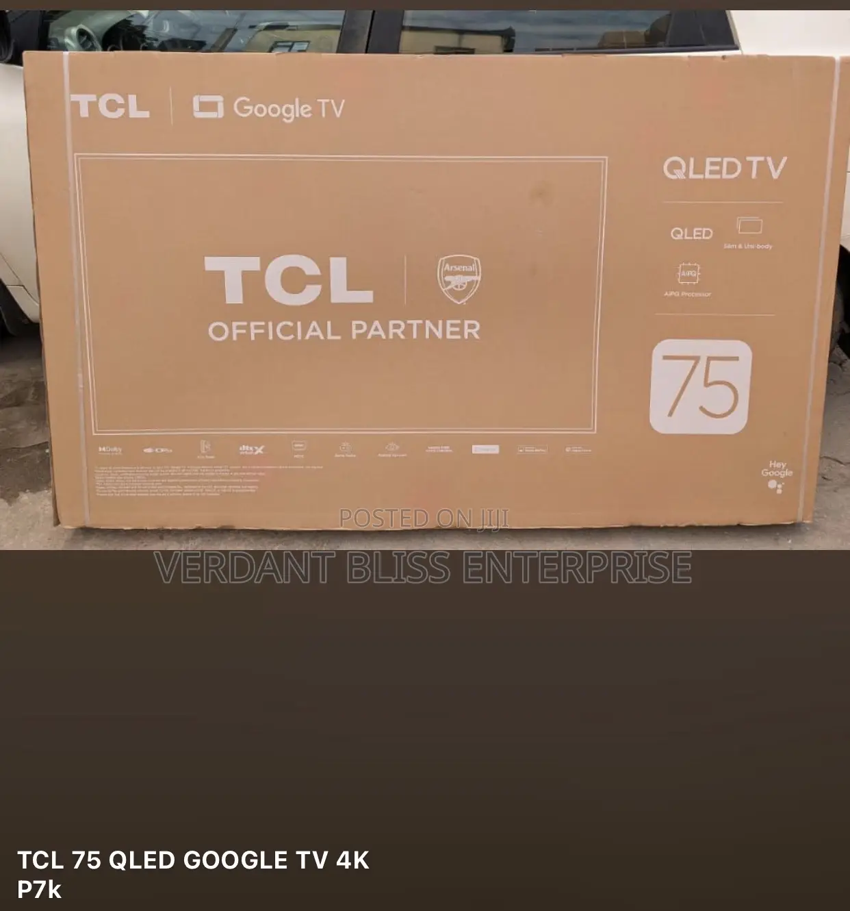 TCL 75” Qled Smart Google Tv