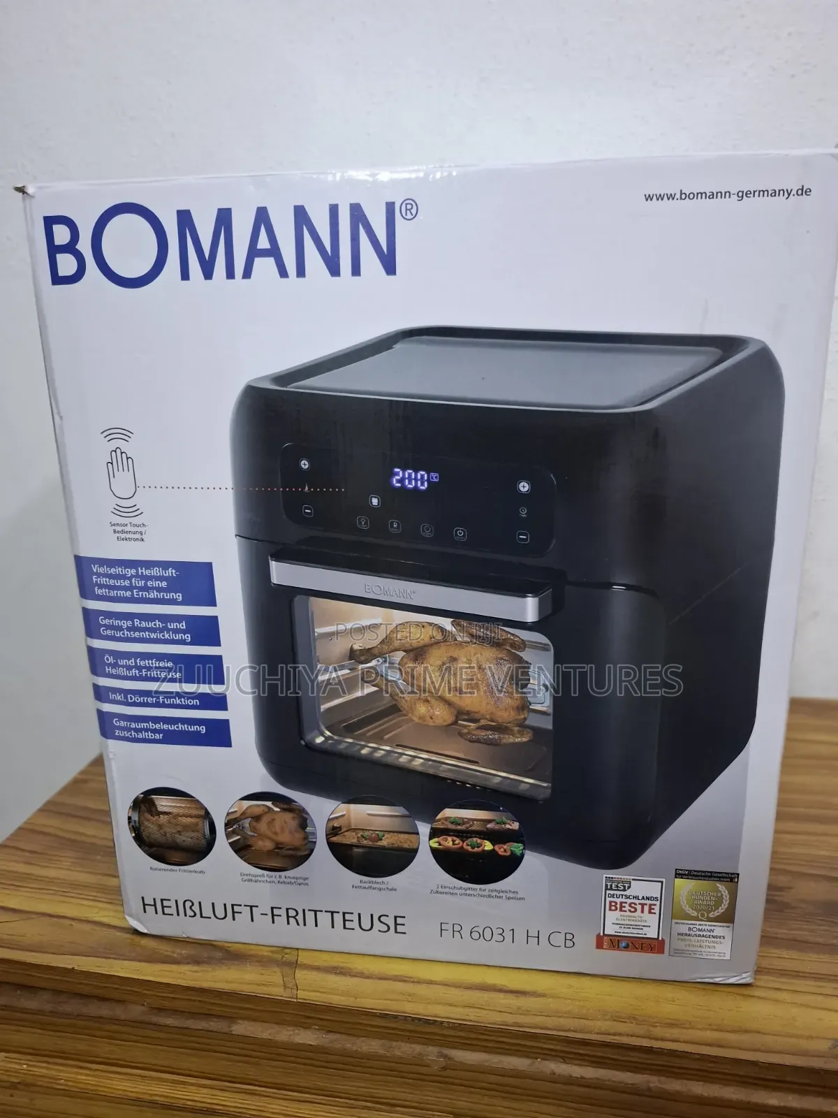 11.L Bomann Oven Digital Fryer From Germany 