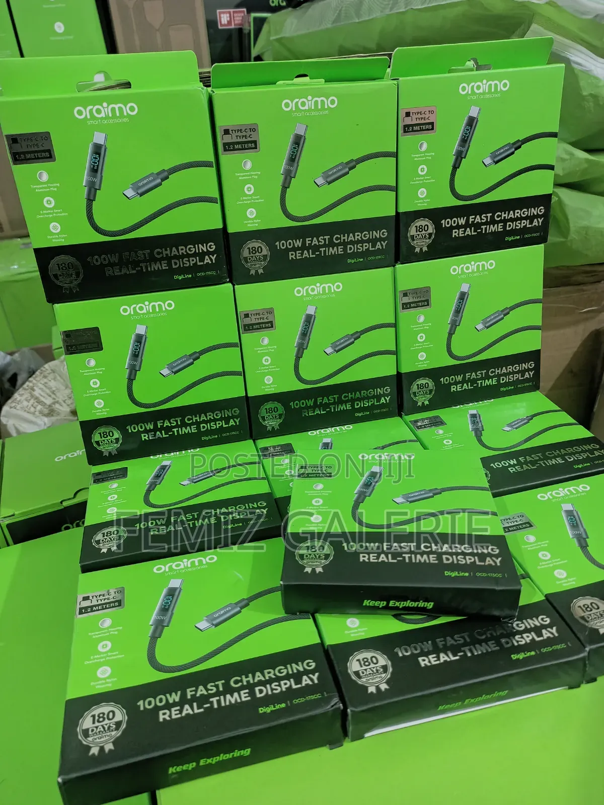 Oraimo Digiline 100w Type-C to Type-C Data Cable