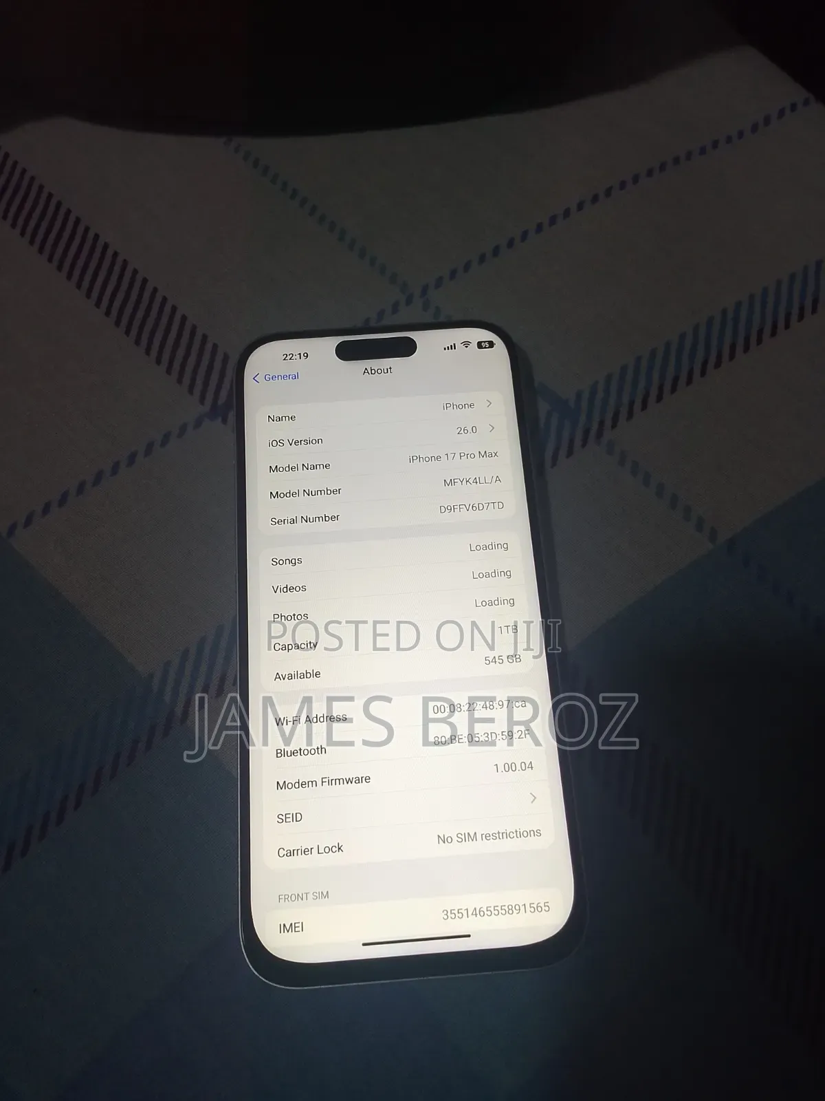 New Apple iPhone 17 Pro Max 1 TB Gray