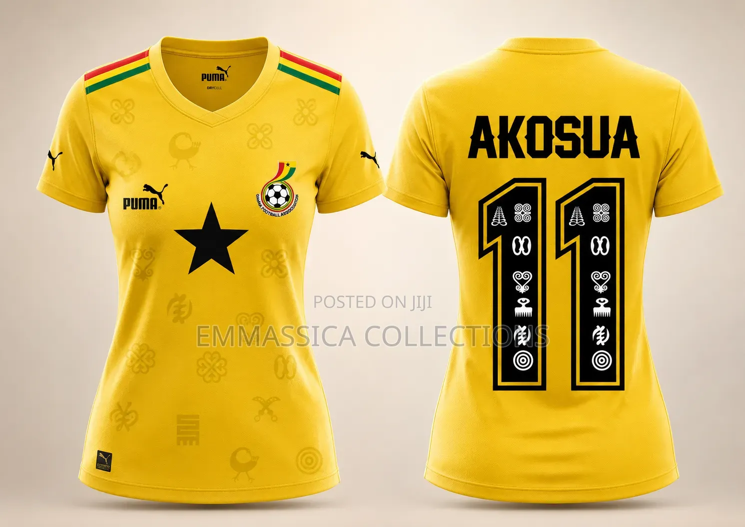 Ghana Branded Jersey T-Shirt