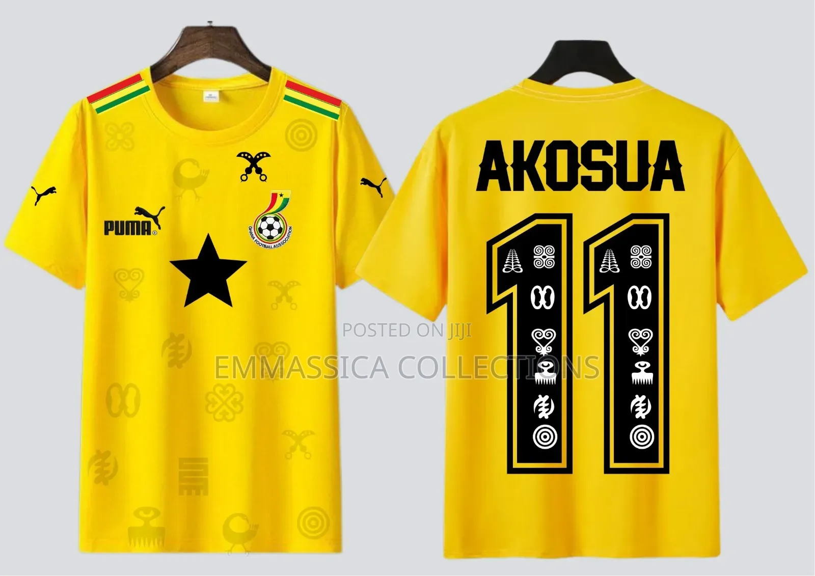 Ghana Branded Jersey T-Shirt