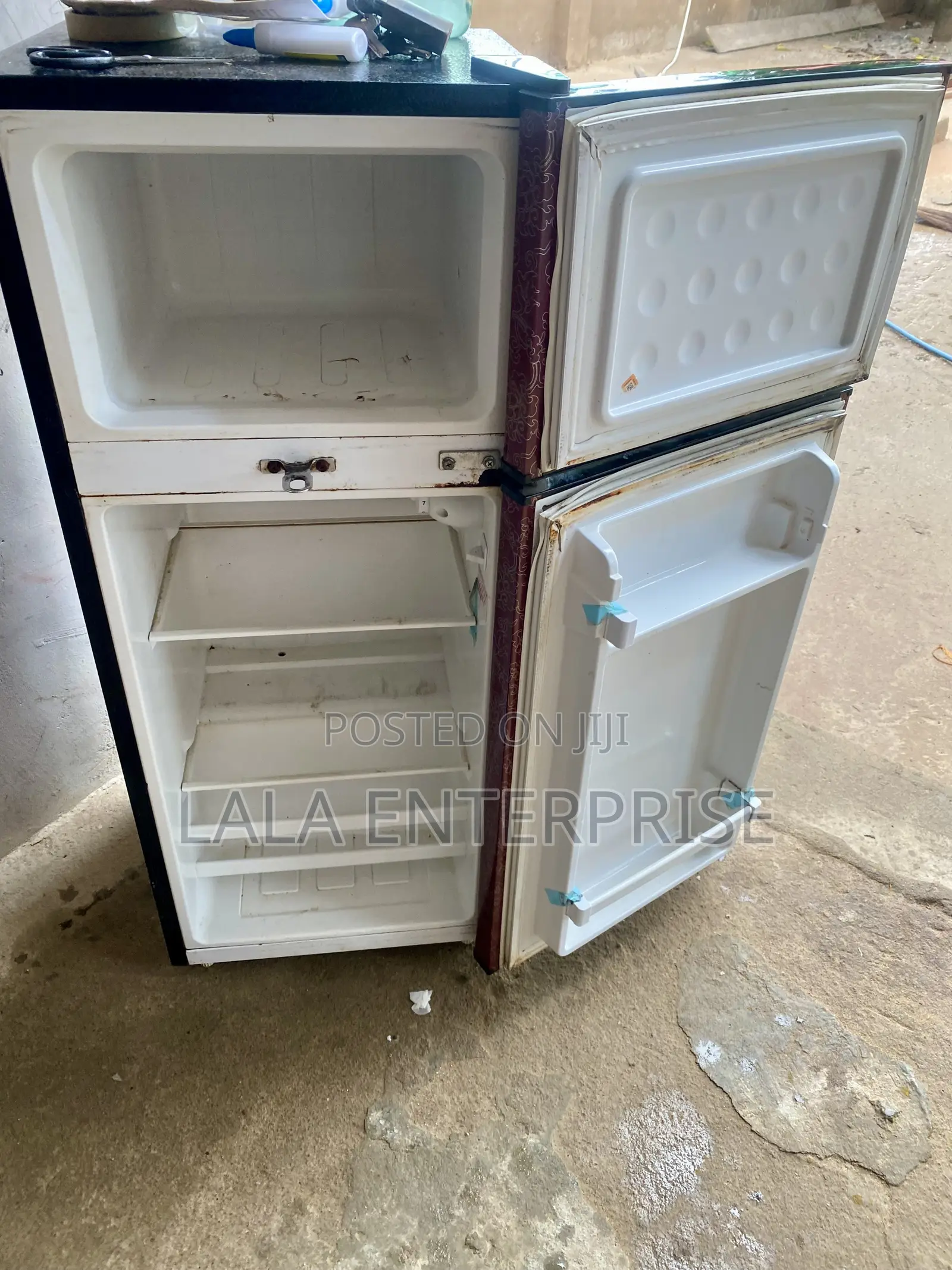 Neatly Used Neon Double-Door Fridge – Clean Efficient