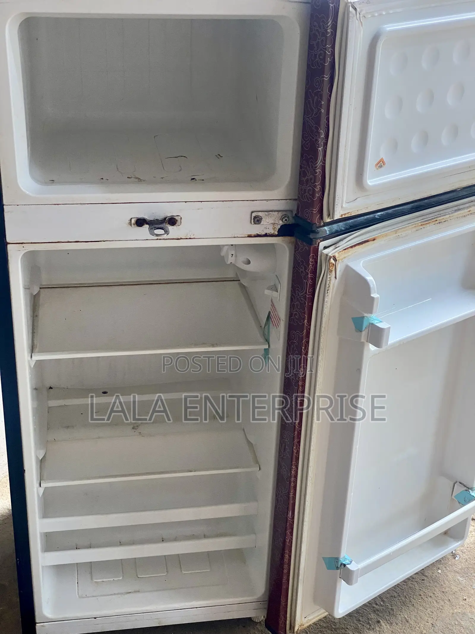 Neatly Used Neon Double-Door Fridge – Clean Efficient