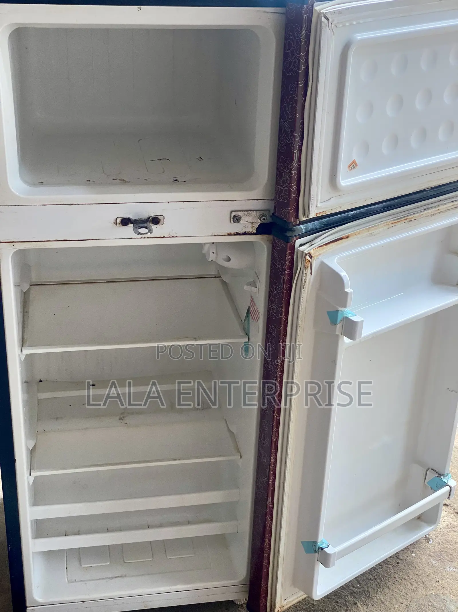 Neatly Used Neon Double-Door Fridge – Clean Efficient