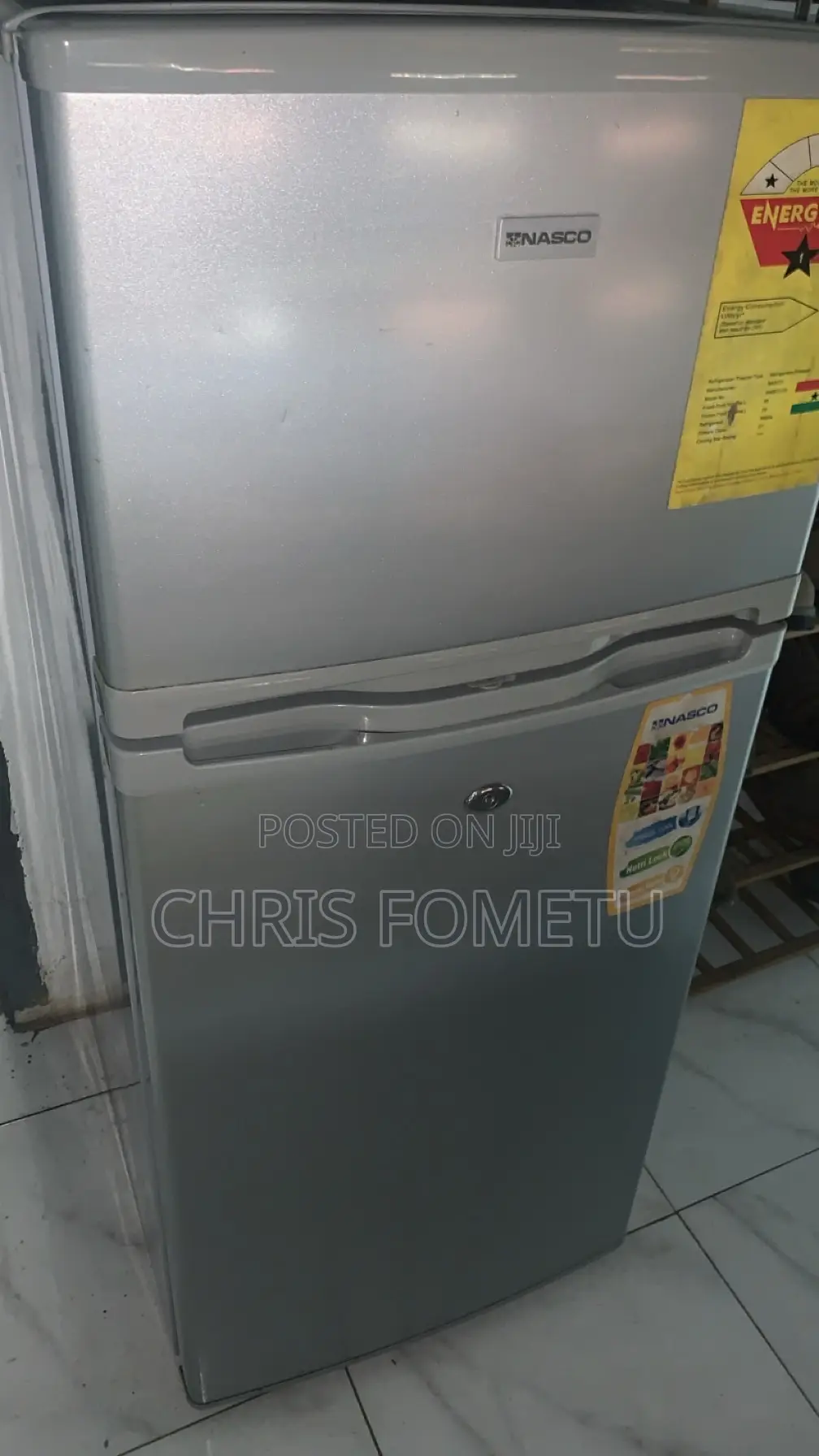 Used Nasco Double Door 118litres Fast Cooling Fridge